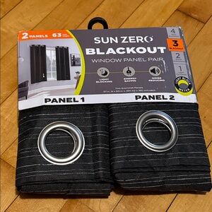 Sun Zero - Blackout Curtains - 2 Panels - Level 3 Blackout